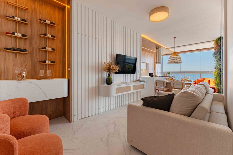 Apartamento Luxuoso Frente Mar na Praia de Bombas